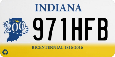 IN license plate 971HFB