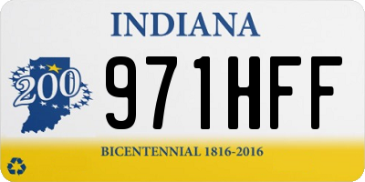 IN license plate 971HFF