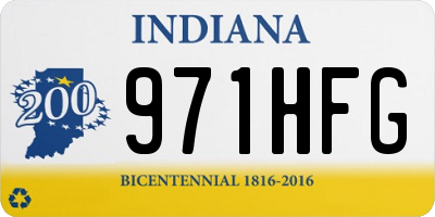 IN license plate 971HFG