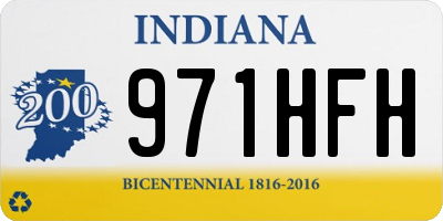 IN license plate 971HFH
