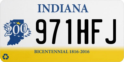 IN license plate 971HFJ