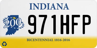 IN license plate 971HFP