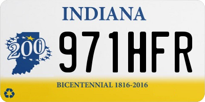IN license plate 971HFR
