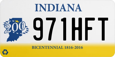 IN license plate 971HFT
