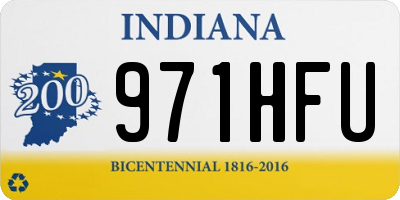 IN license plate 971HFU