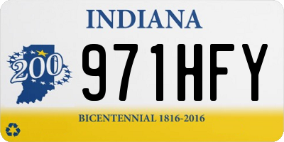 IN license plate 971HFY