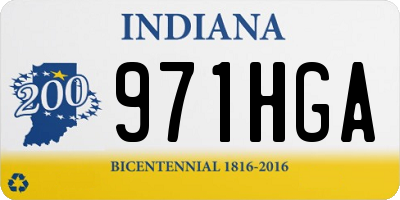 IN license plate 971HGA