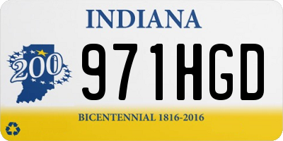 IN license plate 971HGD