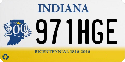 IN license plate 971HGE