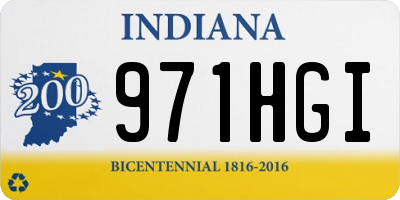 IN license plate 971HGI