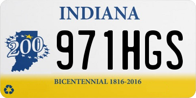 IN license plate 971HGS