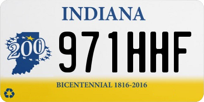 IN license plate 971HHF