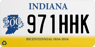 IN license plate 971HHK