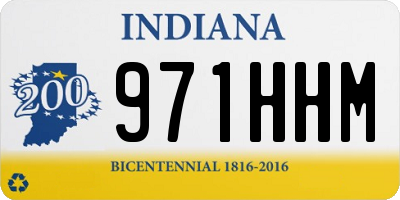IN license plate 971HHM