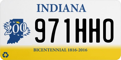 IN license plate 971HHO