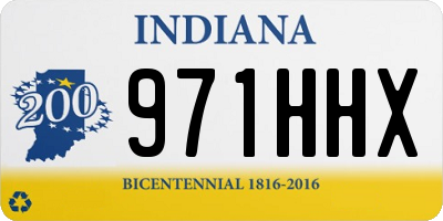 IN license plate 971HHX