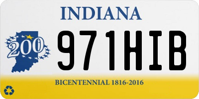 IN license plate 971HIB