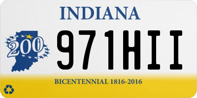IN license plate 971HII
