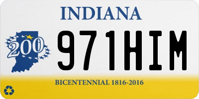IN license plate 971HIM