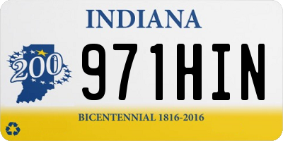 IN license plate 971HIN