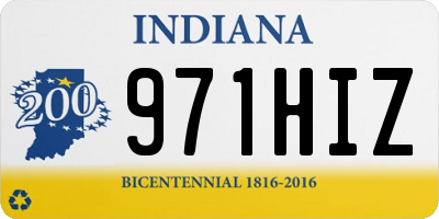 IN license plate 971HIZ