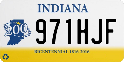 IN license plate 971HJF