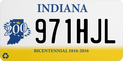 IN license plate 971HJL