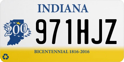 IN license plate 971HJZ