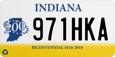 IN license plate 971HKA