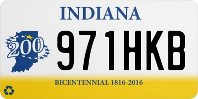IN license plate 971HKB