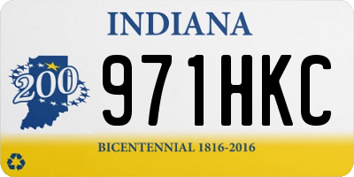 IN license plate 971HKC
