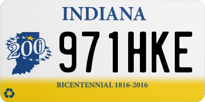 IN license plate 971HKE
