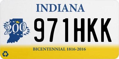 IN license plate 971HKK