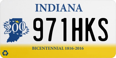 IN license plate 971HKS