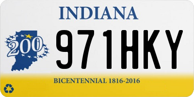 IN license plate 971HKY