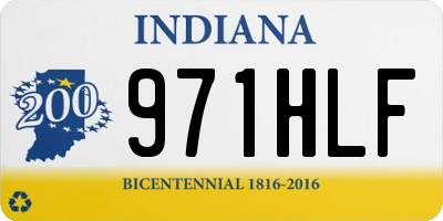 IN license plate 971HLF