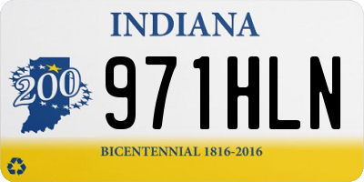 IN license plate 971HLN