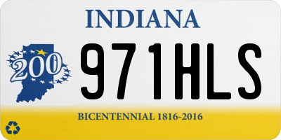IN license plate 971HLS