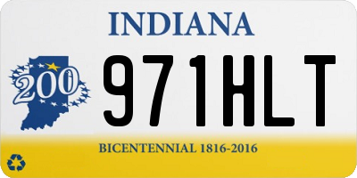 IN license plate 971HLT