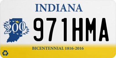 IN license plate 971HMA