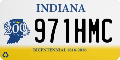 IN license plate 971HMC