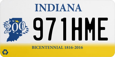 IN license plate 971HME