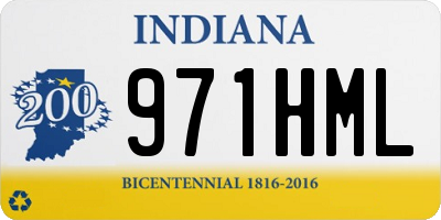 IN license plate 971HML