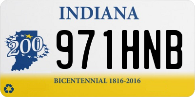 IN license plate 971HNB