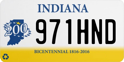 IN license plate 971HND