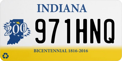 IN license plate 971HNQ