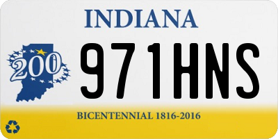 IN license plate 971HNS
