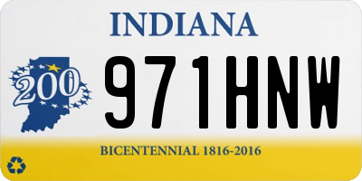 IN license plate 971HNW