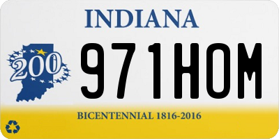 IN license plate 971HOM