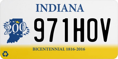 IN license plate 971HOV